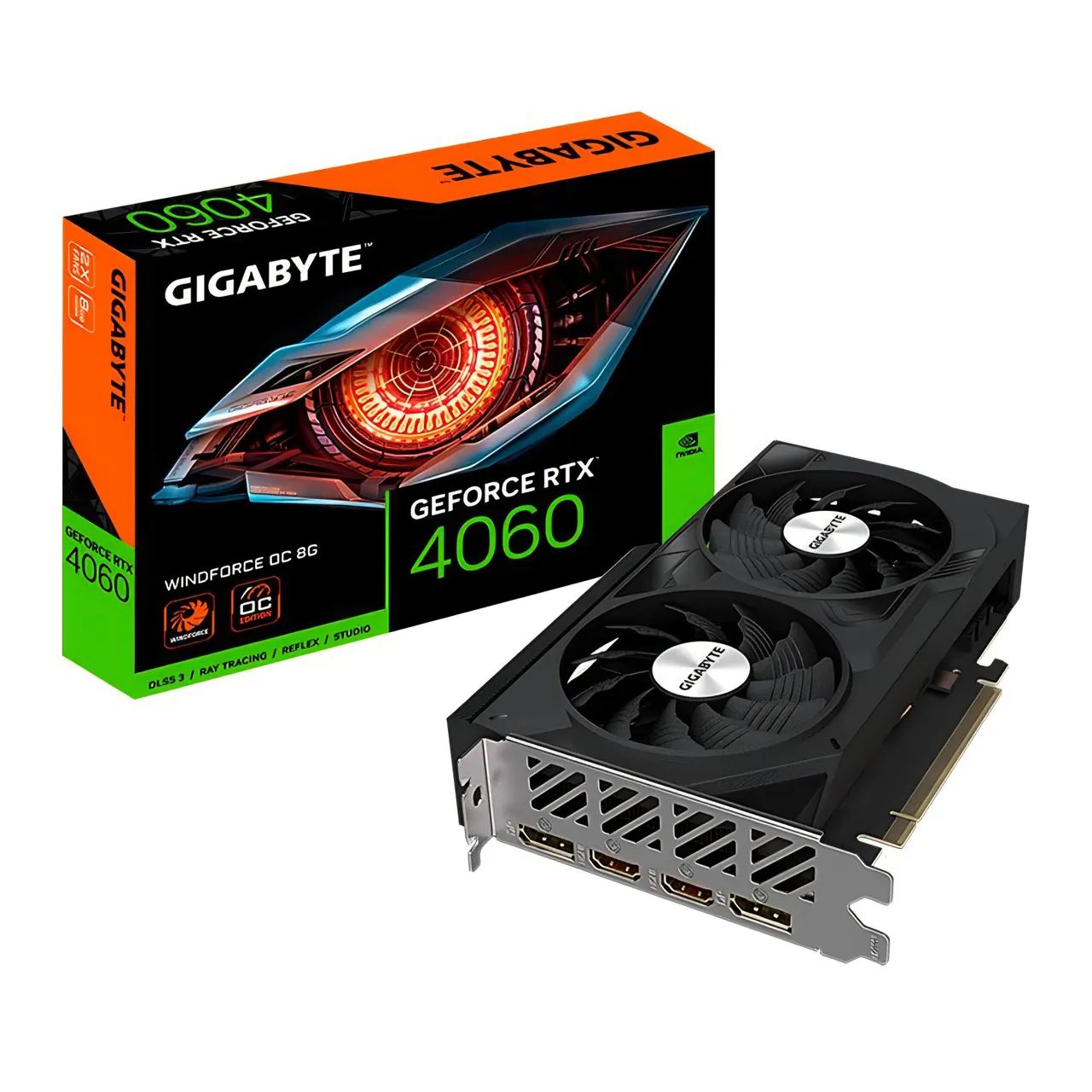Placa de Video Gigabyte GeForce RTX 4060 Windforce OC, 8GB, GDDR6, 128-bit - Foto 2