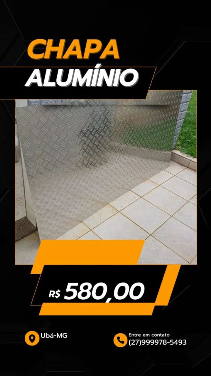 Chapas aluminio xadrez  - Foto 3