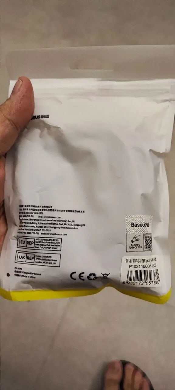 Cabo Baseus USB-C 240W 20Gbps - Foto 2