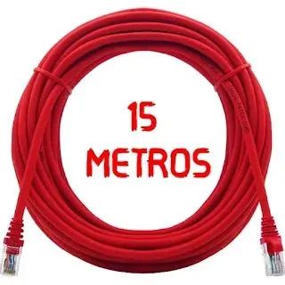 Cabo de Rede CAT6 c/ Conector Blindado Alta Velocidade 15m