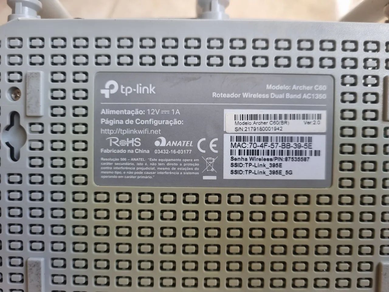 Roteador wifi Tp link arche C60. - Foto 3