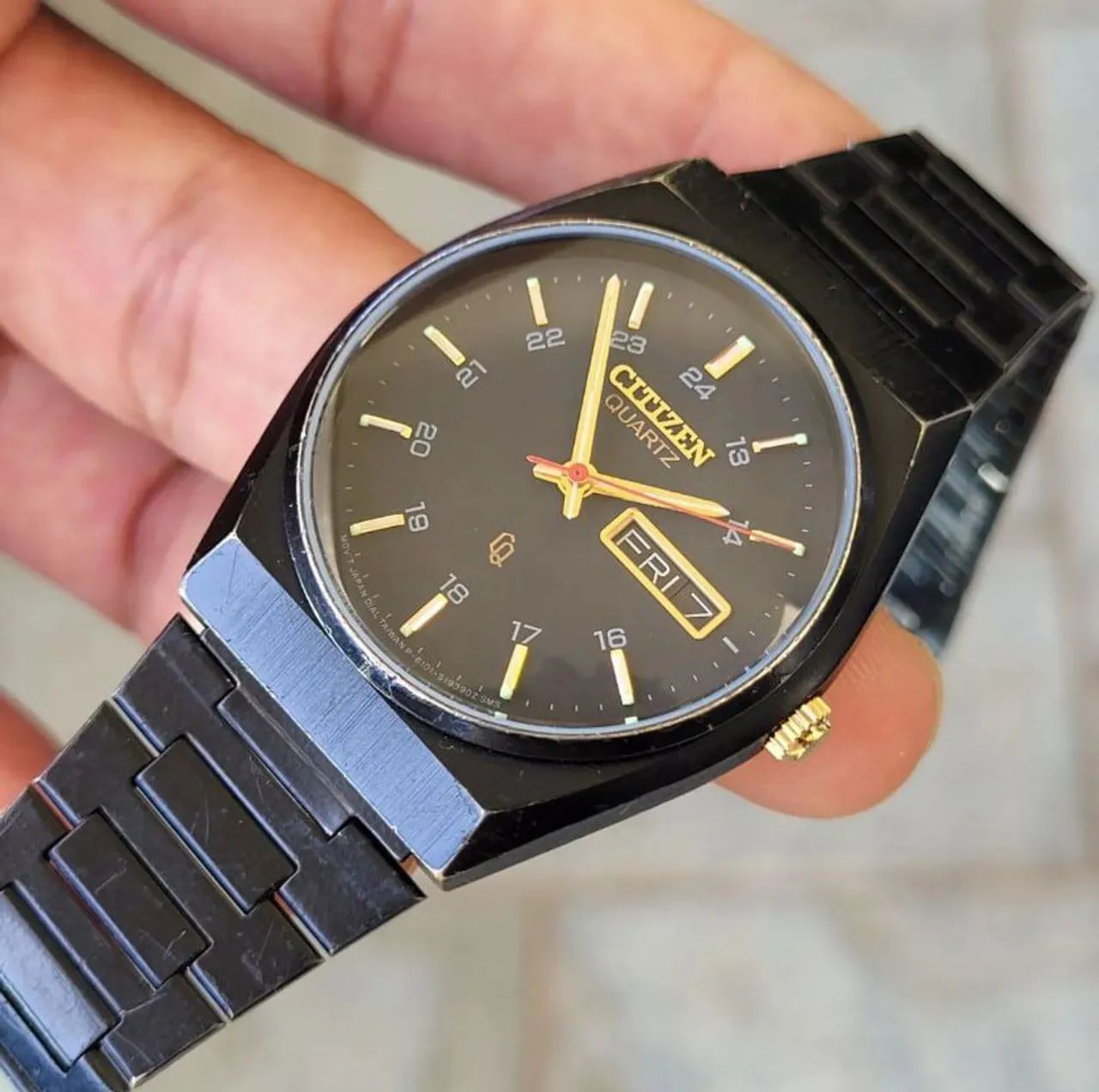 Relógio Citizen Quartzo Masculino década de 80 ORIGINAL ANTIGO 