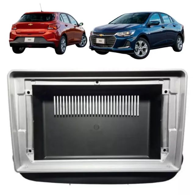 Moldura de Multimídia Mp5 Painel 9'' Polegadas Chevrolet Onix 2020 até 2024 2Din