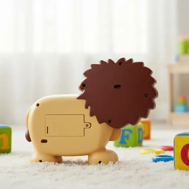 Leão Musical Com Luzes Sons Educativo Interativo Para Bebês - Foto 5