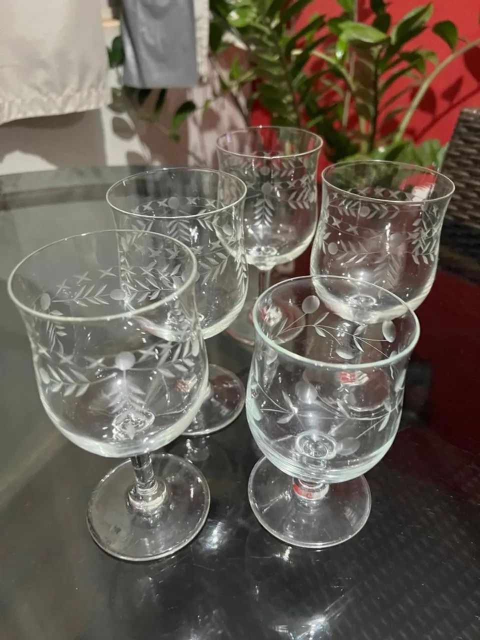 Conjunto de Taças de Cristal Decoradas - Foto 4
