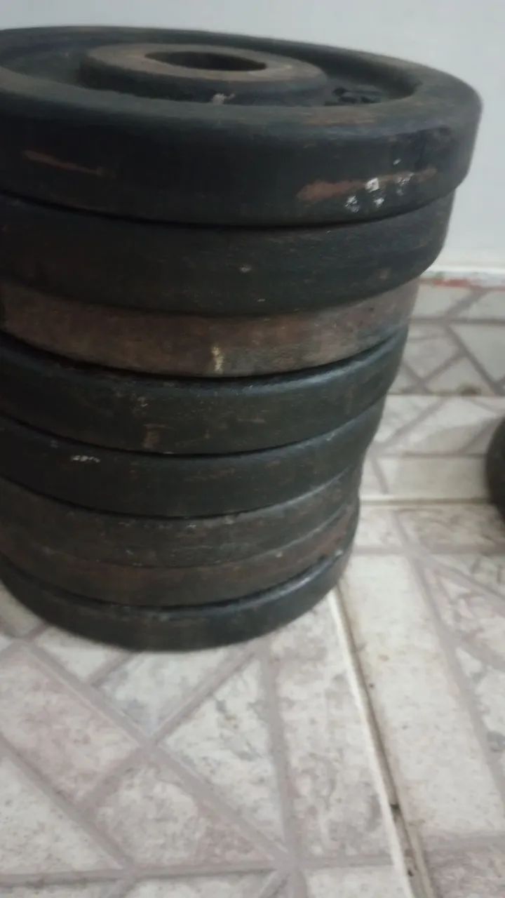 Anilhas de Ferro 5kg 4kg. 3kg.2kg - Metalmix - Foto 4