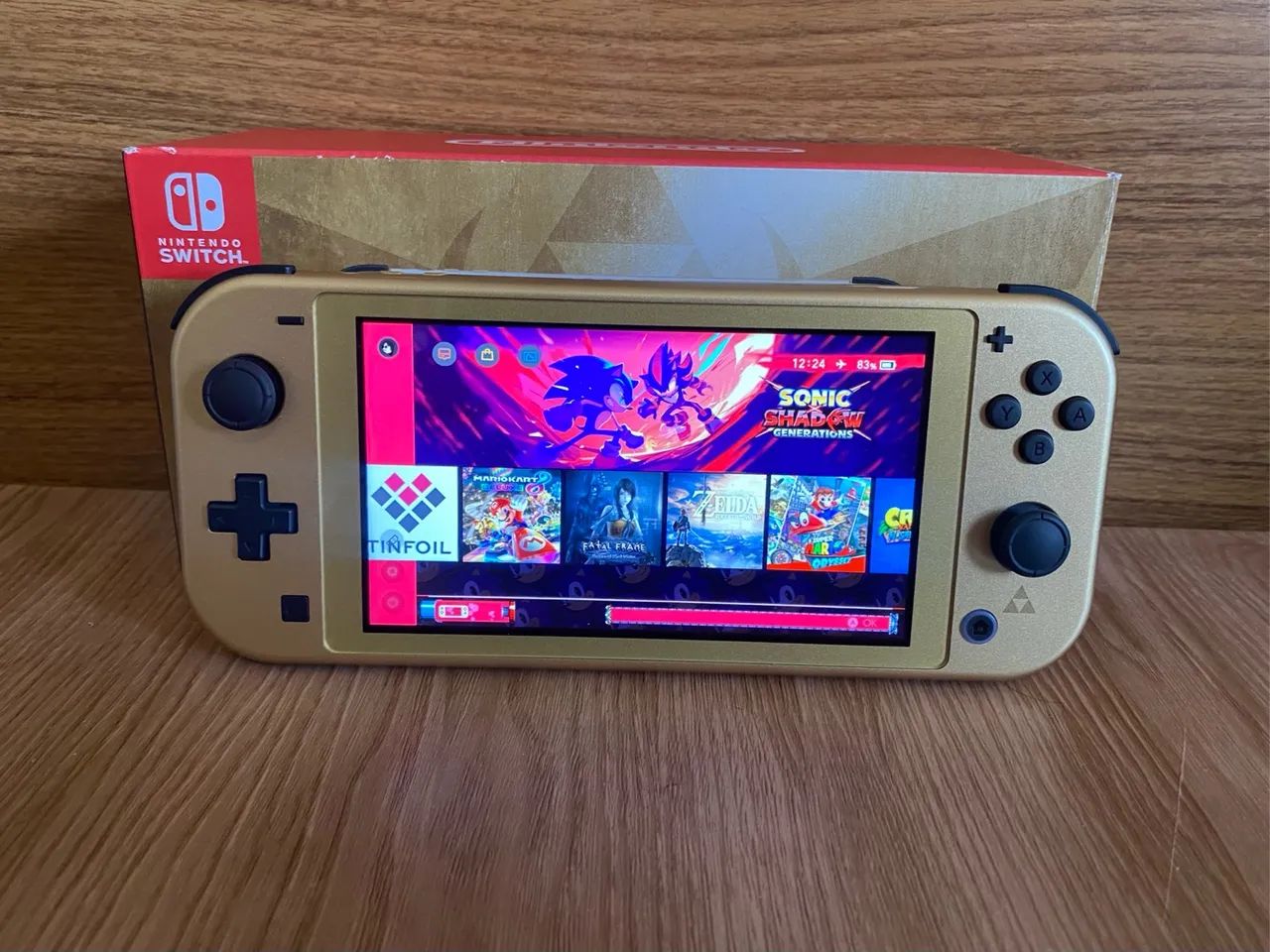 Nintendo Switch Lite Novo Hyrule Destravado + SD 128GB + Muitos Jogos - Foto 3