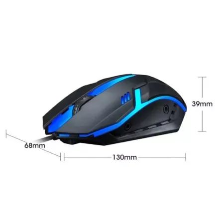 Mouse Gamer Com Fio Lehmox Led Rgb - Foto 3