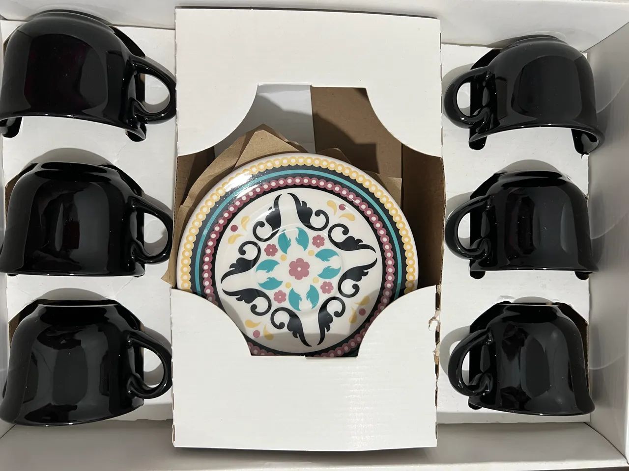 Conjunto xicaras e pires oxford