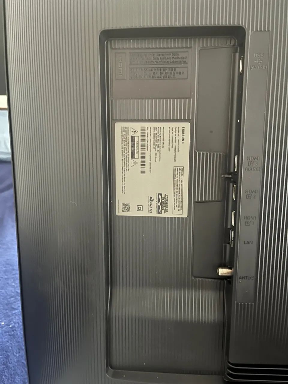TV Samsung DU7700 55 Polegadas com tela danificada - Foto 5