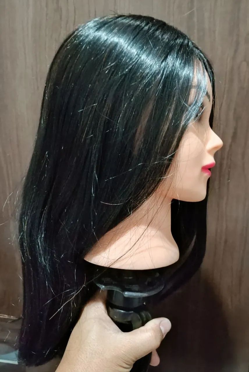 Manequim de cabelo feminino para treino