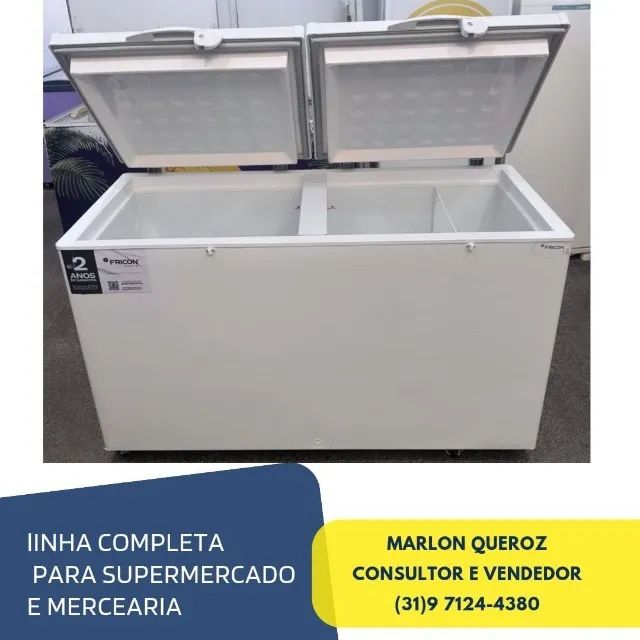 Freezer Dupla Ação 503 Litros 2 Tampas Fricon