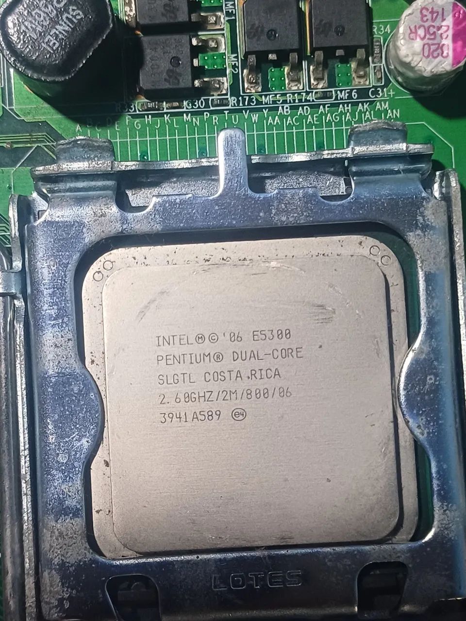 Placa mae ddr3 com Processador 775 Intel Pentium Dual Core E5300 2.6GHz