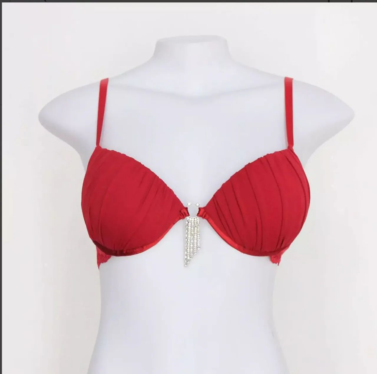 Sutiã renda vermelho com bojo