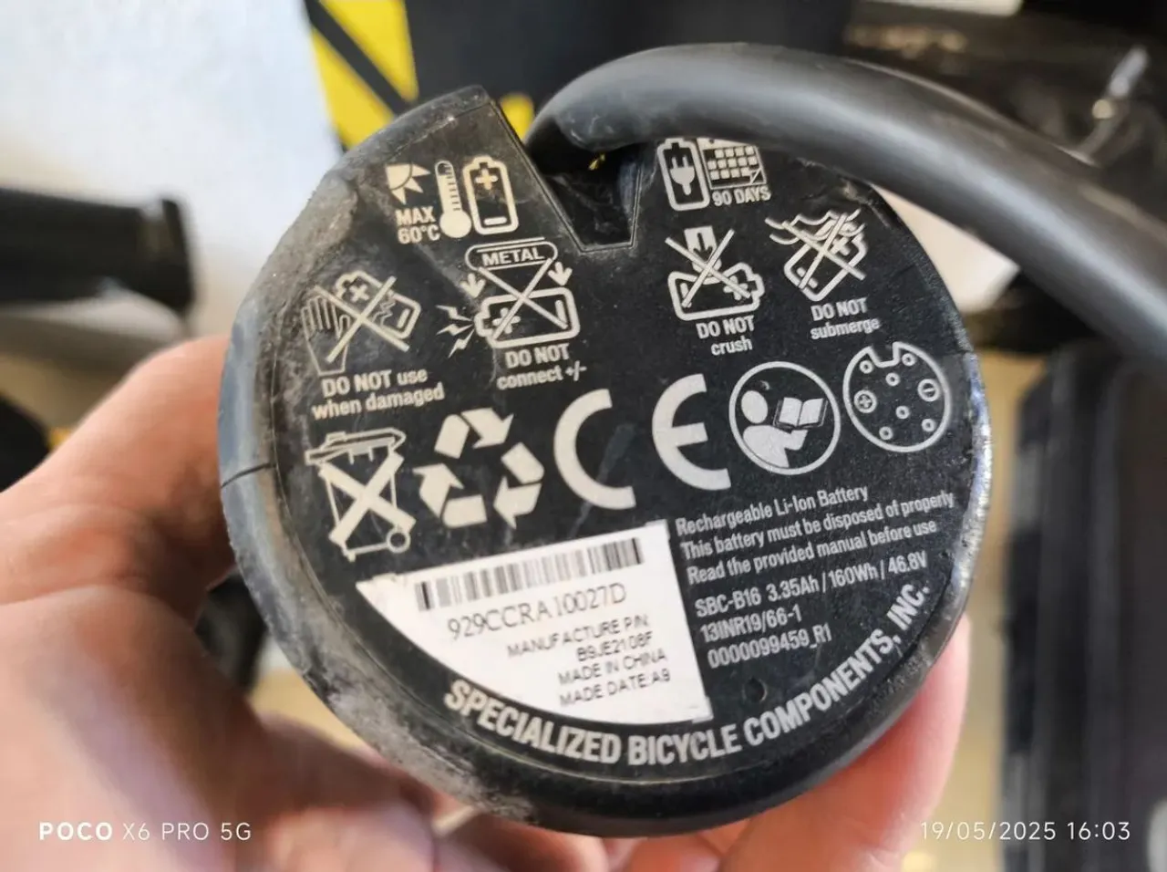 Bateria de lítio range-extender sl com cabo