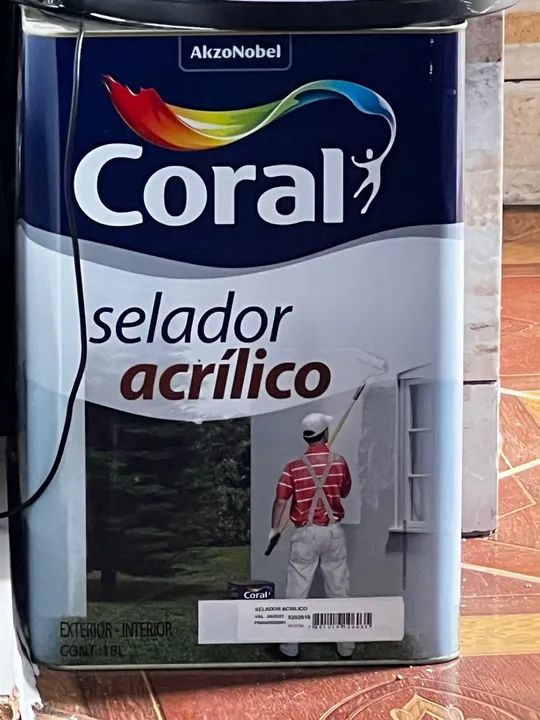Selador Acrílico Coral - Novo