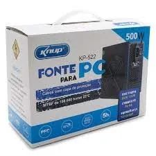 Fonte Para Alimentação Desktop Potencia 500w Bivolt