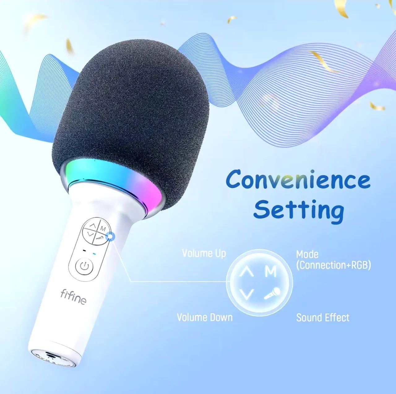 Microfone para karaokê fifine  - Foto 5