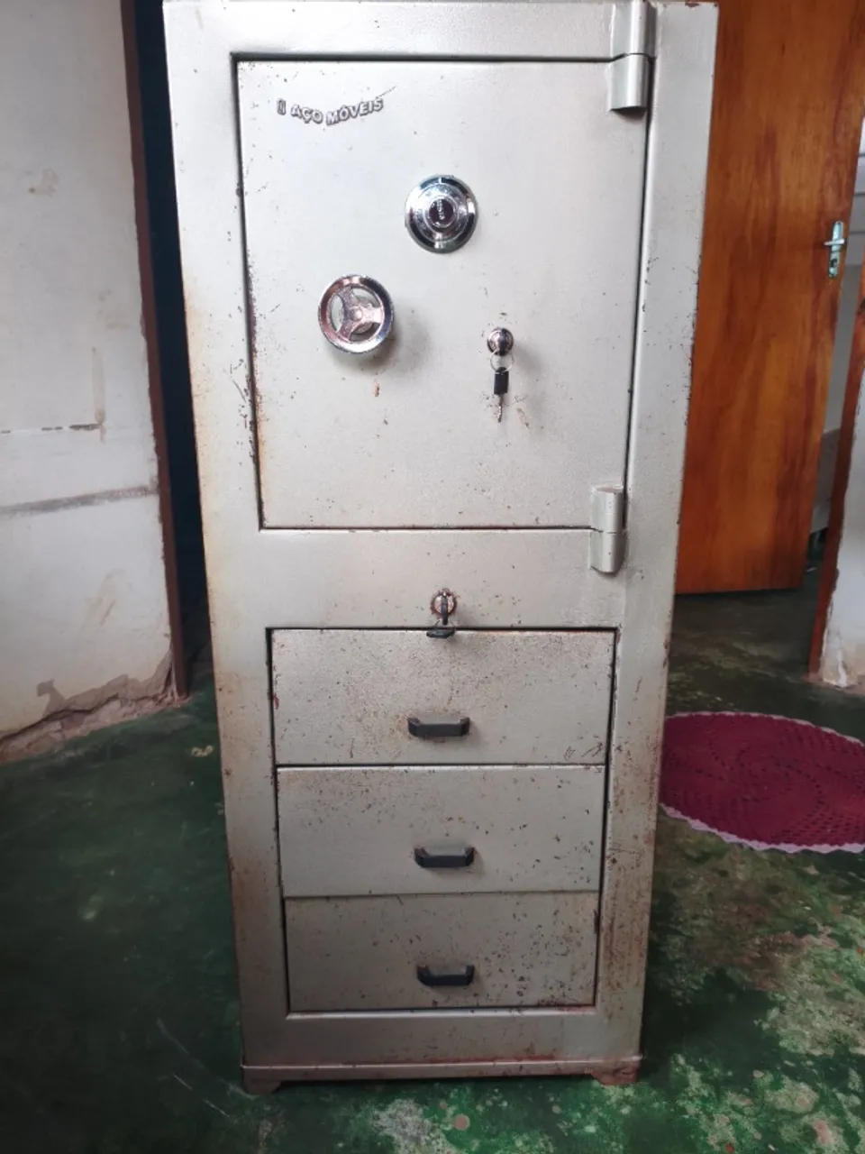 Cofre Antigo 200~300kg - 1980-1994 I Aço Móveis