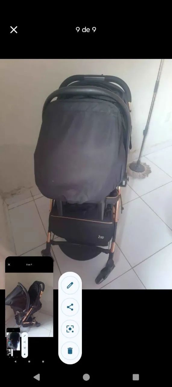 Vendo carrinho de bebê e bebê conforto em ótimo estado 