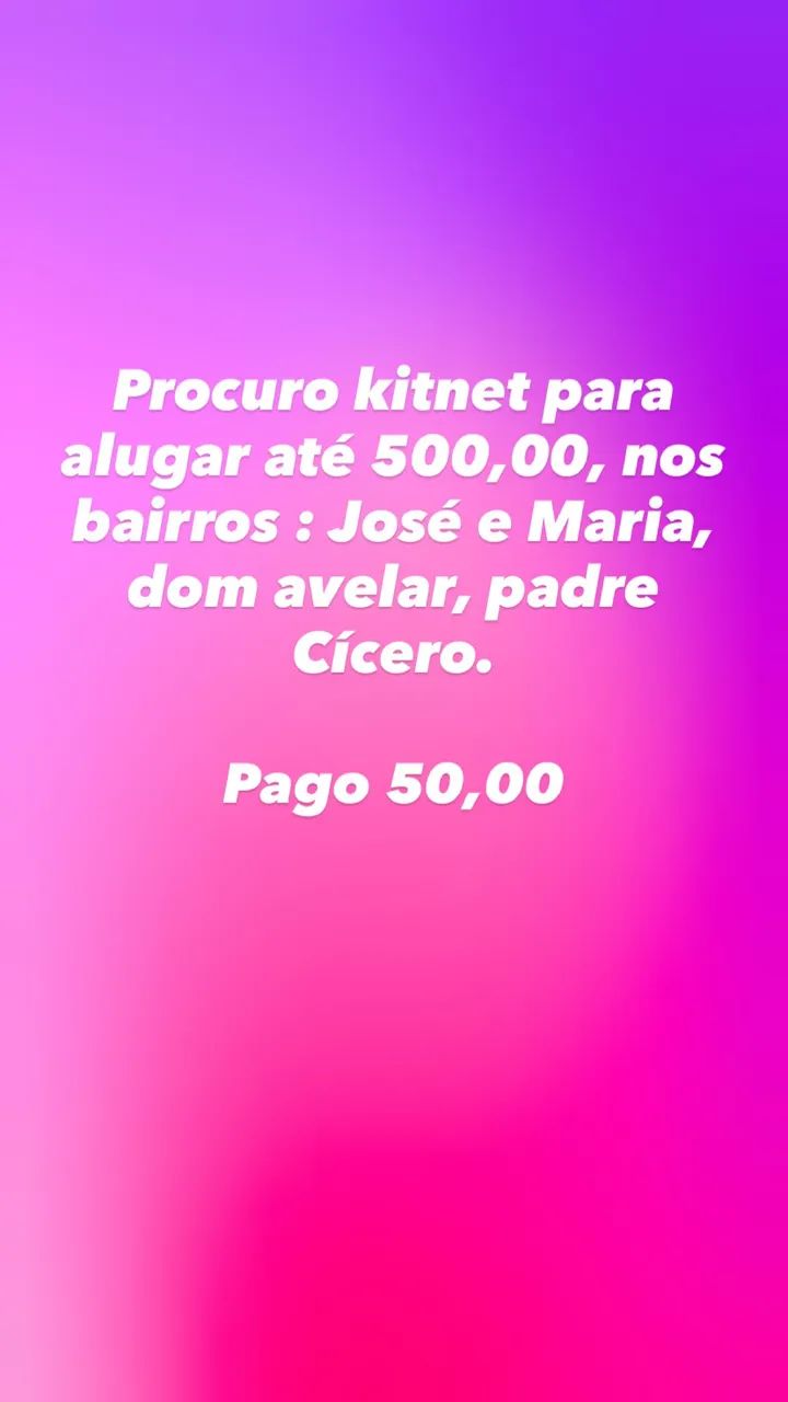Procuro para alugar 