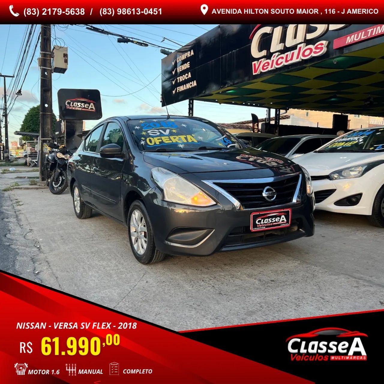 Nissan Versa VERSA SV 1.6 16V FlexStart 4p Mec. 2018
