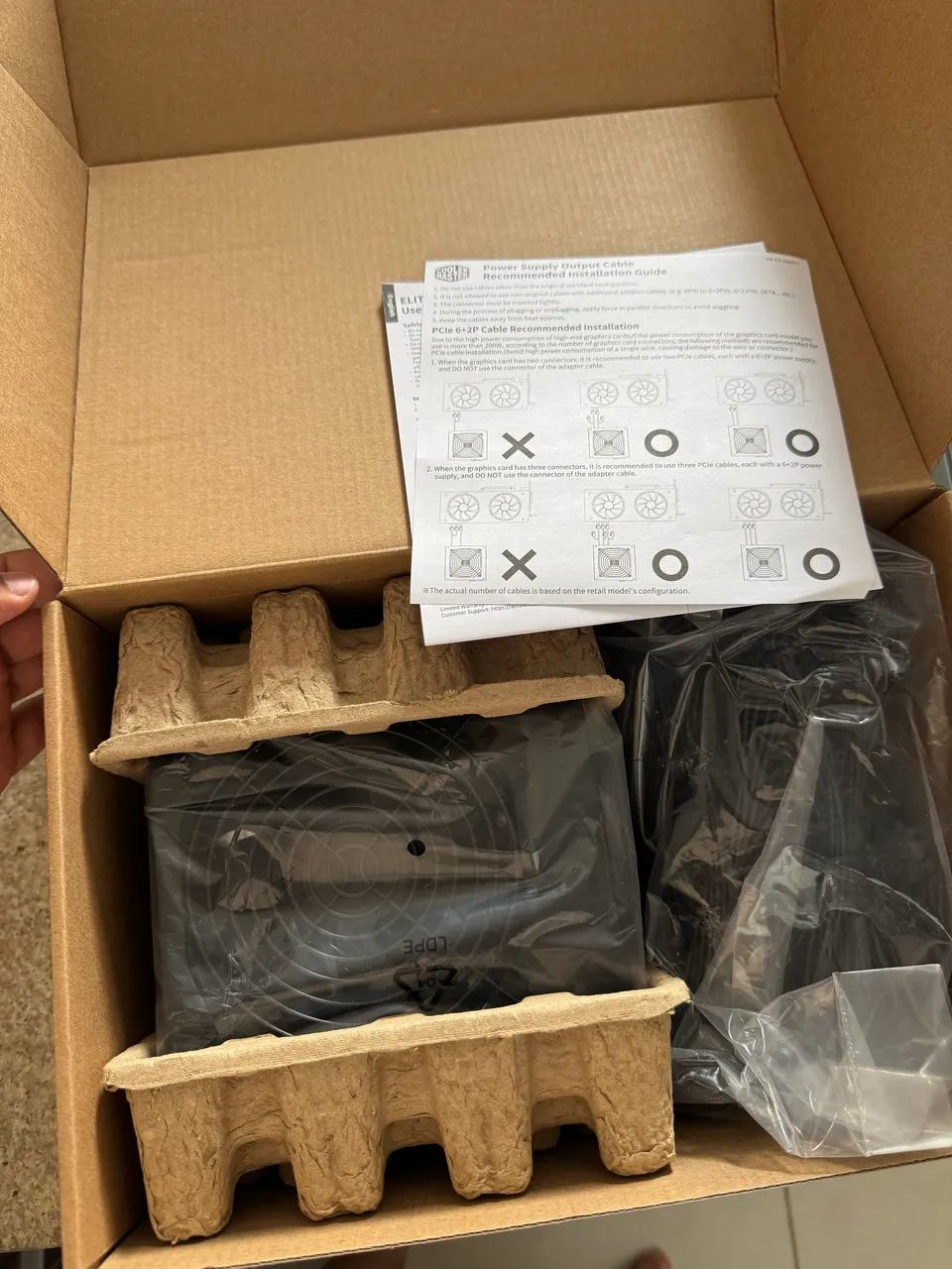 FONTE COLER MASTER ELITE 1000W GOLD FULL MODULAR  - Foto 2