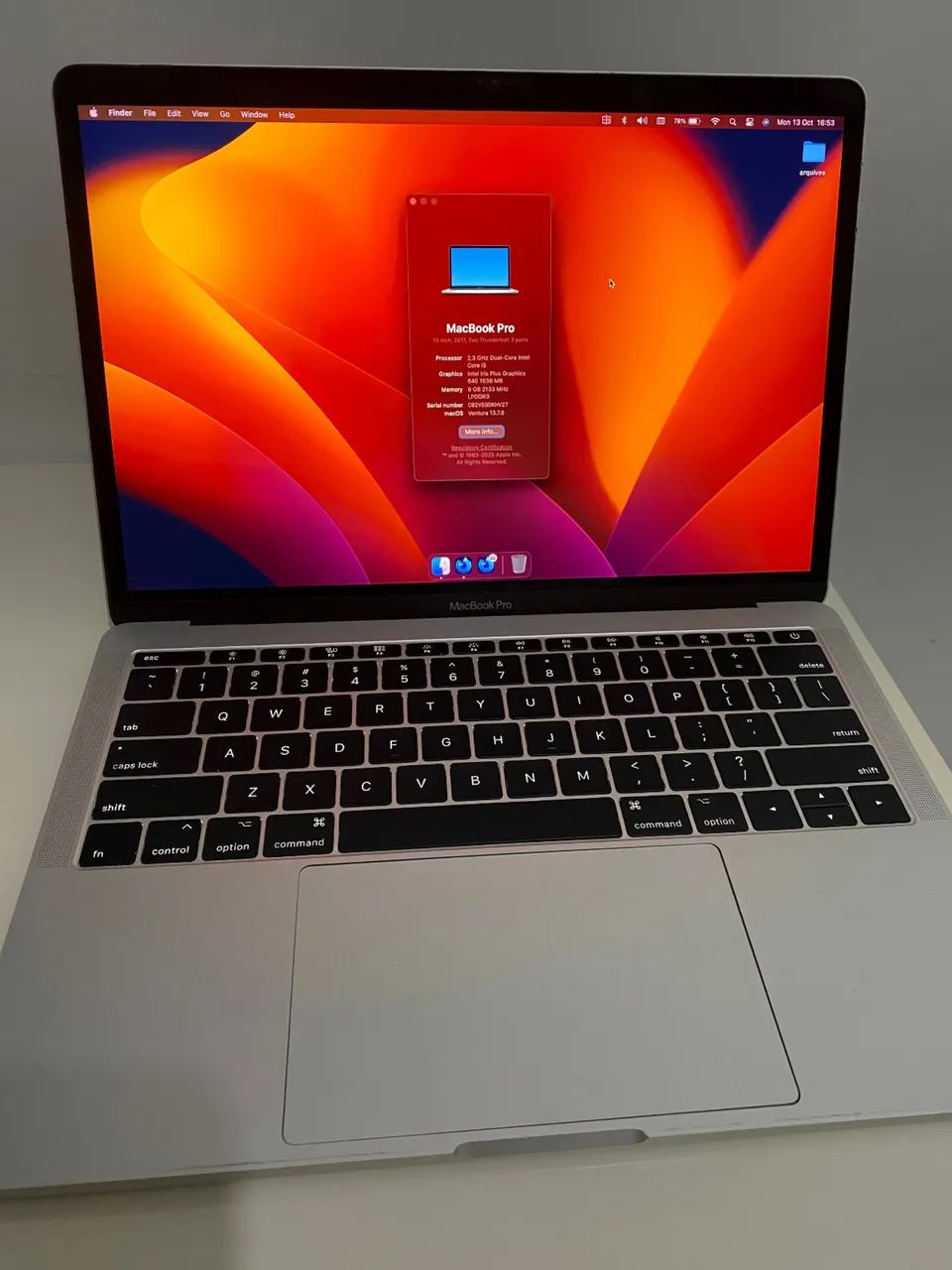 MACBOOK PRO I5 - 128Gb de SSD 
