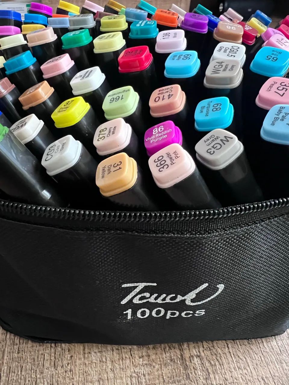 100 cores! - Maleta canetinhas TOUCH ponta dupla 