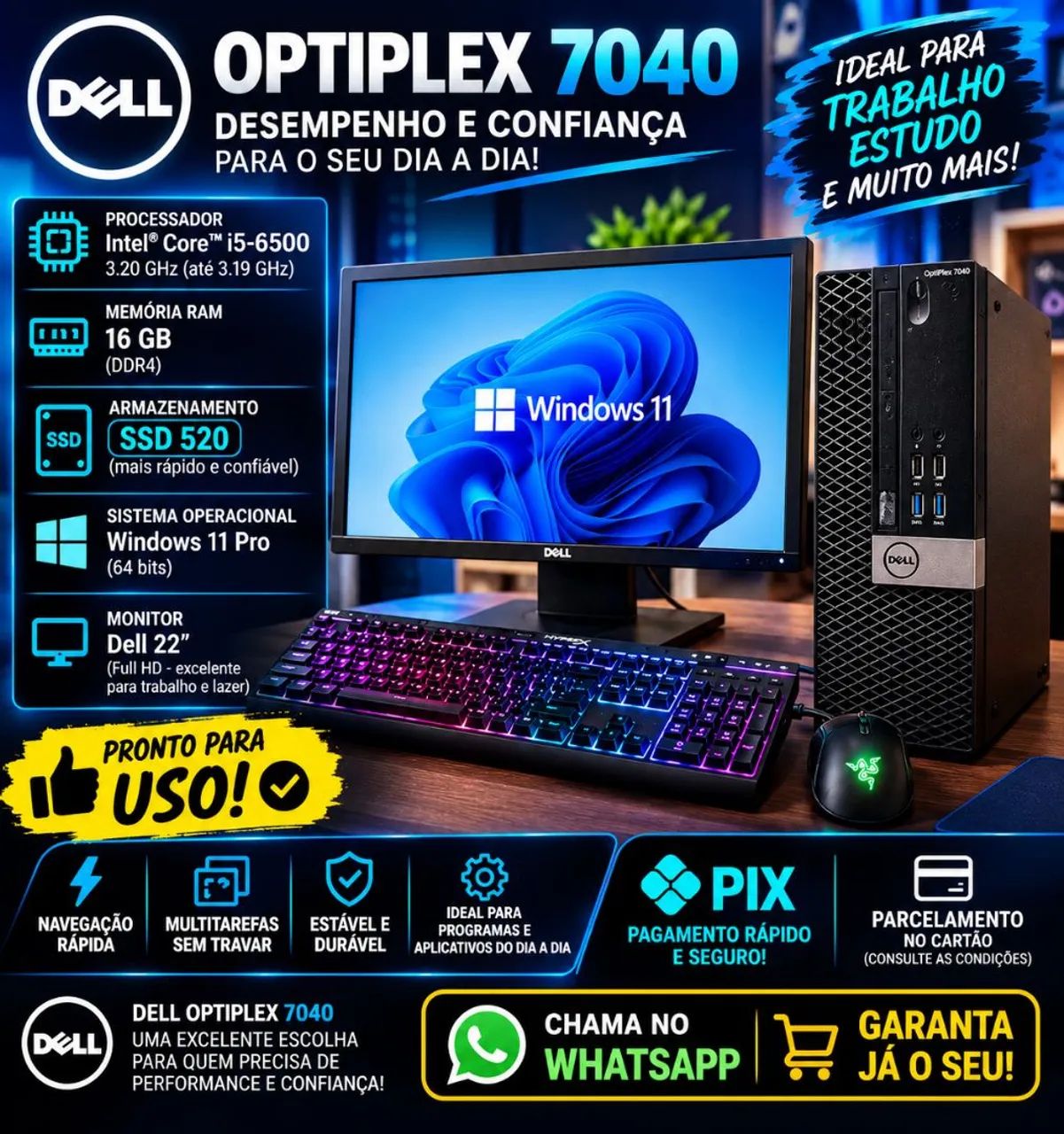 PC game processador i5 a sexta geração - Foto 3