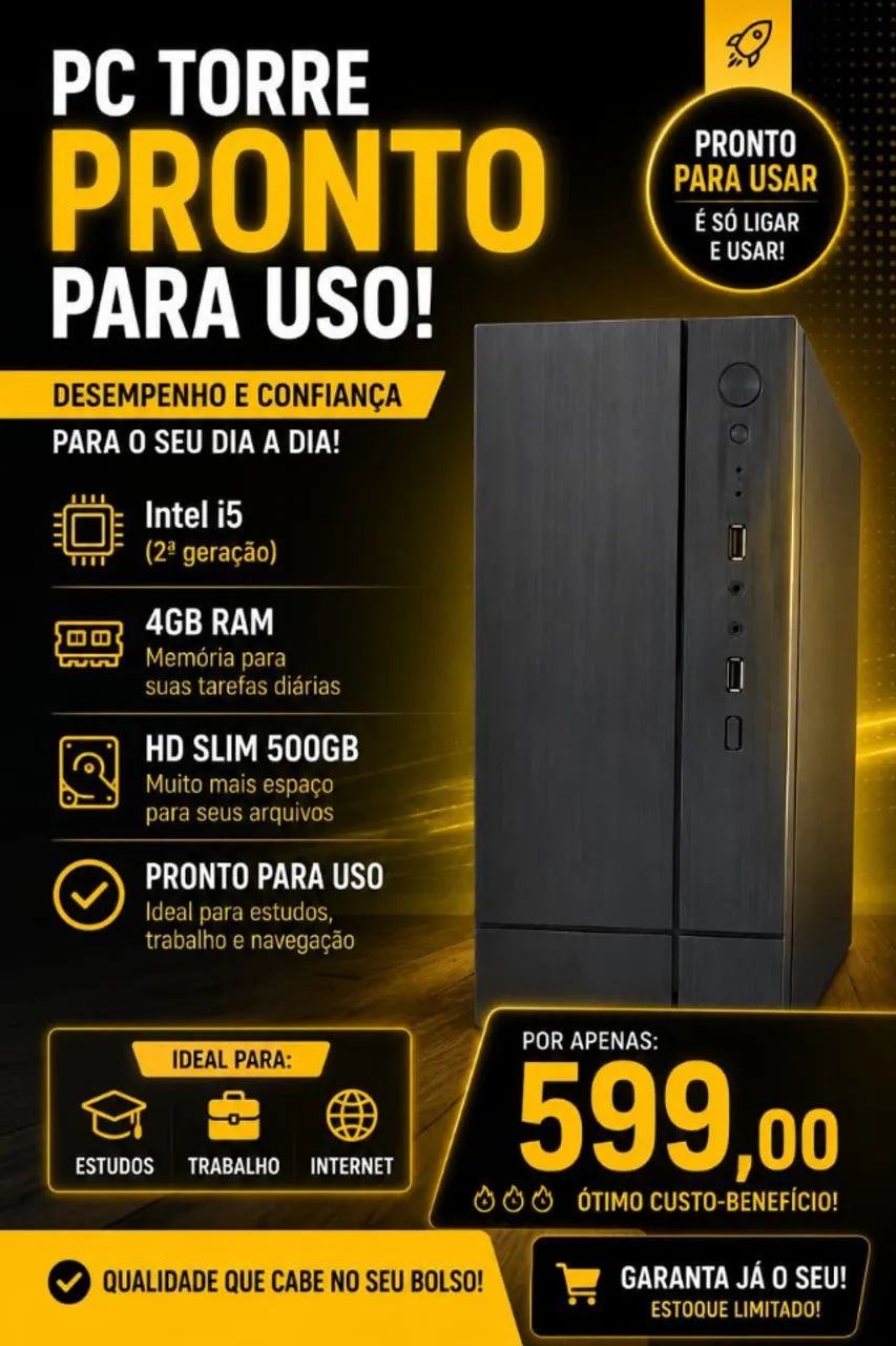 PC- TORRE- PRONTO PARA USO