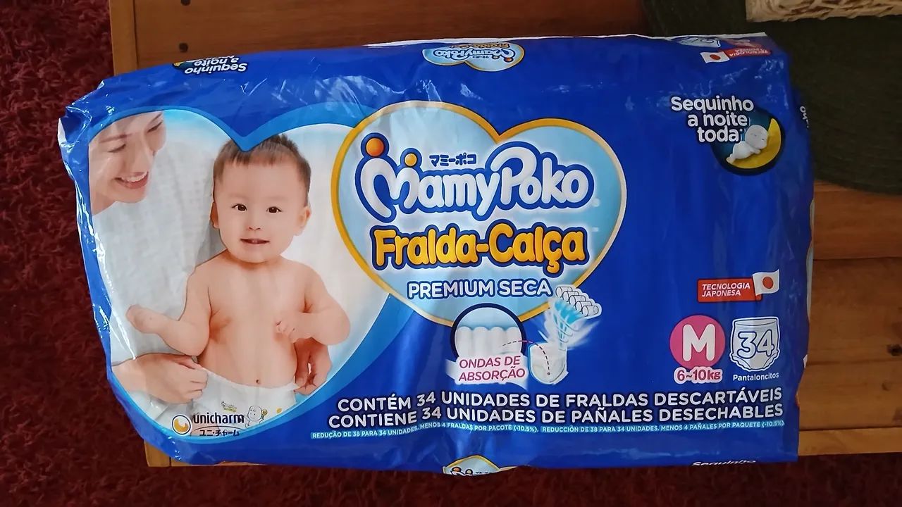 fralda calça MamyPoko ALTA ABSORÇÃO!