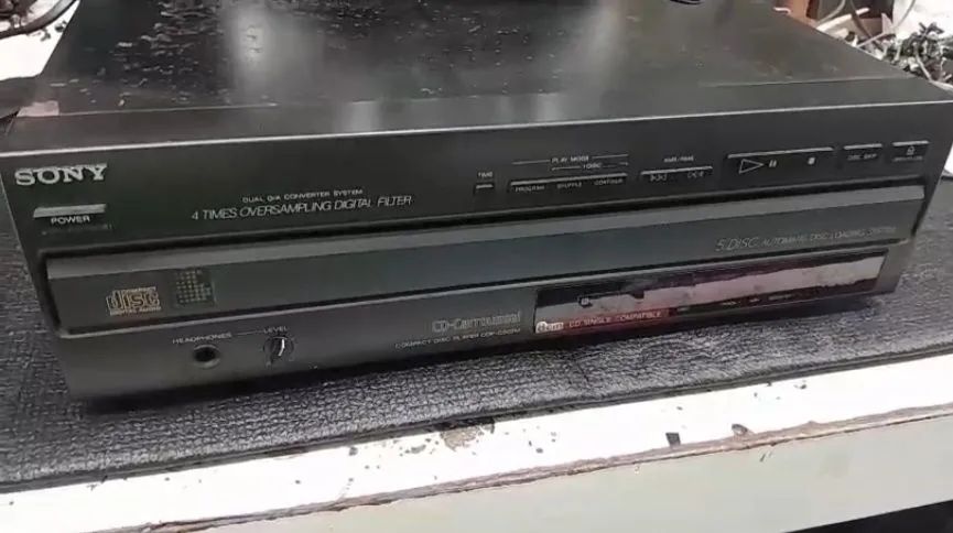 CD player Sony de 5 discos
