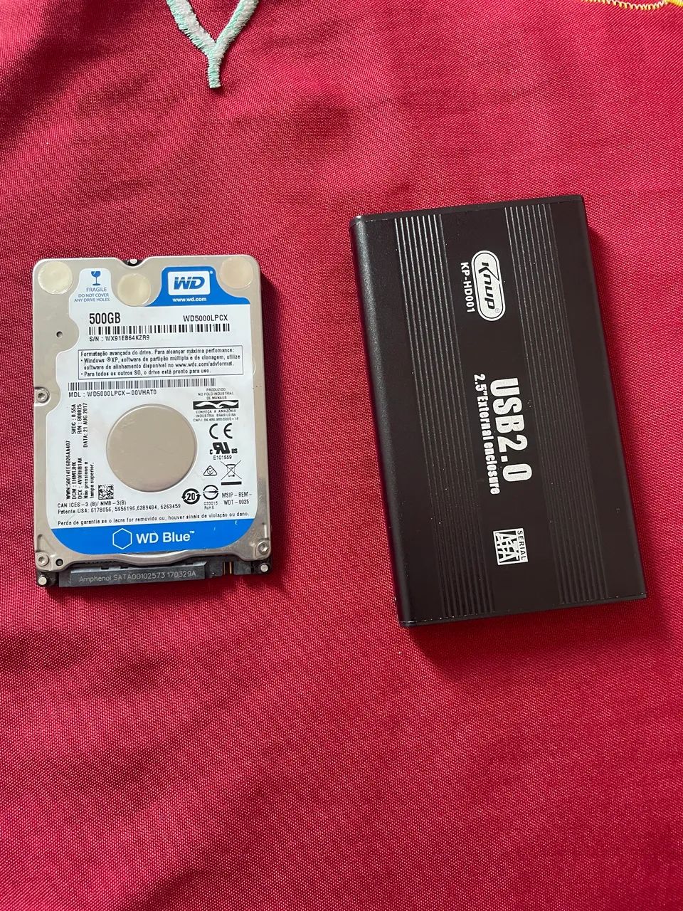 Hd 500 GB + case