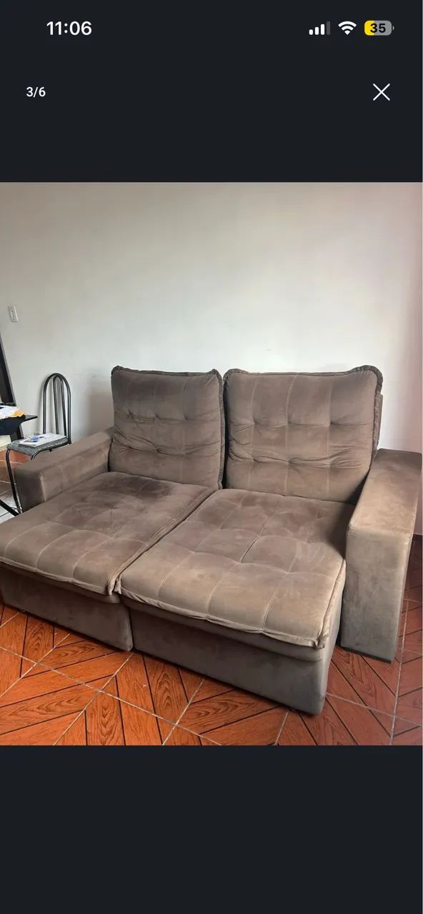 Sofá reclinavel 2m - Foto 3