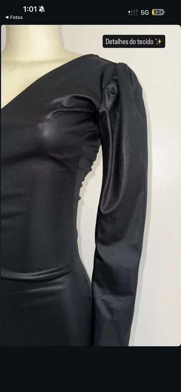 Vestido midi preto  - Foto 2
