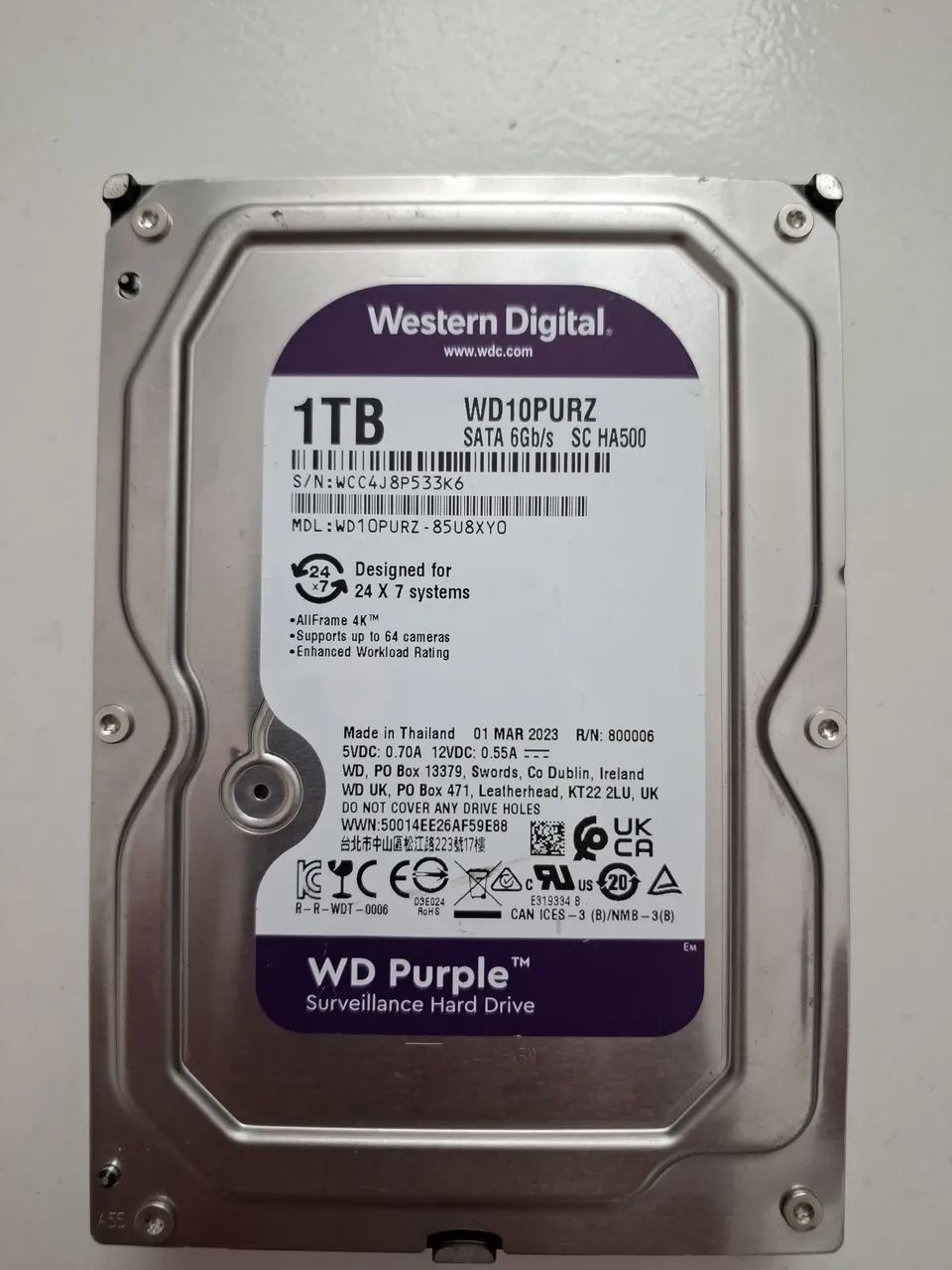 Hd 1tb Purple dvr cftv cpu  - Foto 3