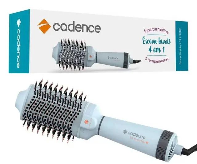 Escova Secadora Cadence Tô Pront@ 4 em 1 Cinza Bivolt - Foto 2