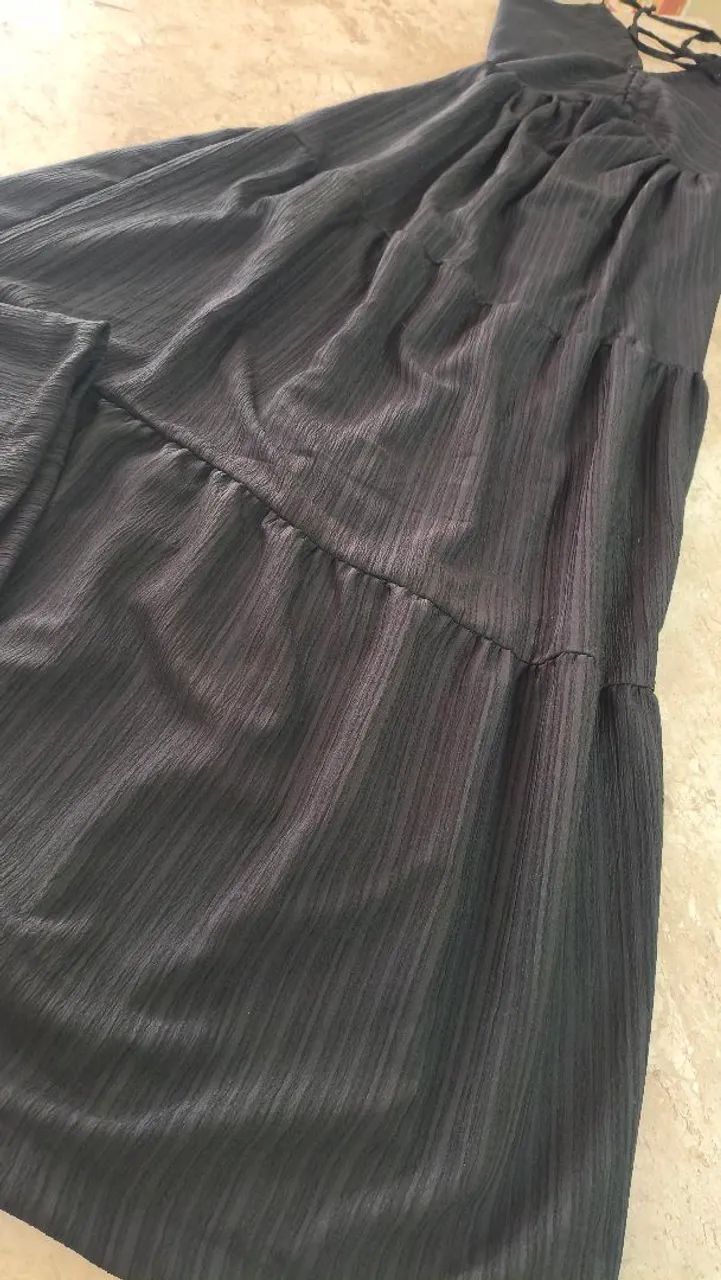 Modas mali vestido Midi frente única  - Foto 2