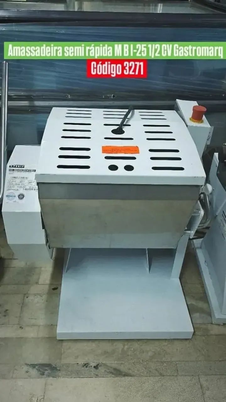 AMASSADEIRA SEMI RÁPIDA MBI 25 GASTROMAQ NOVA