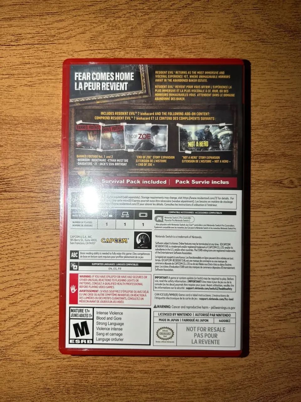Resident Evil 7 Nintendo Switch 2 - Foto 2
