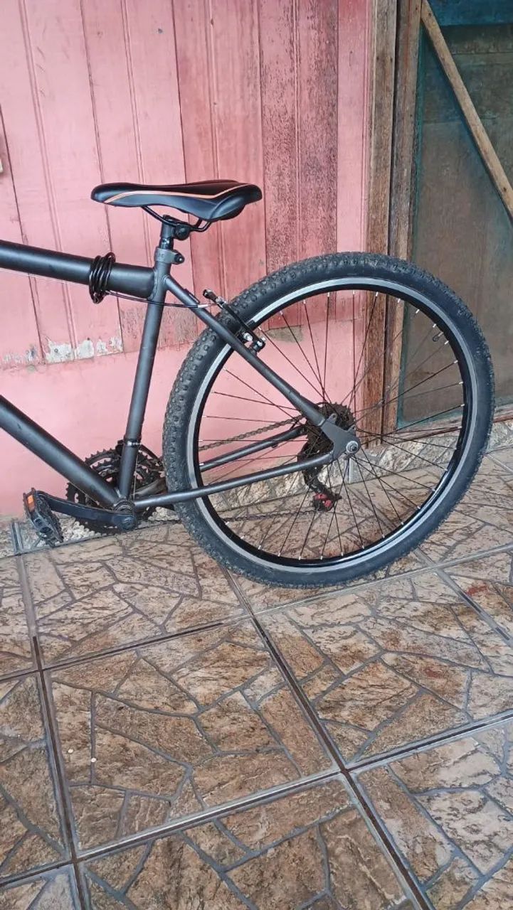 Bicicleta Aro 29 Preta Relação Catraca 3x7 - Foto 3