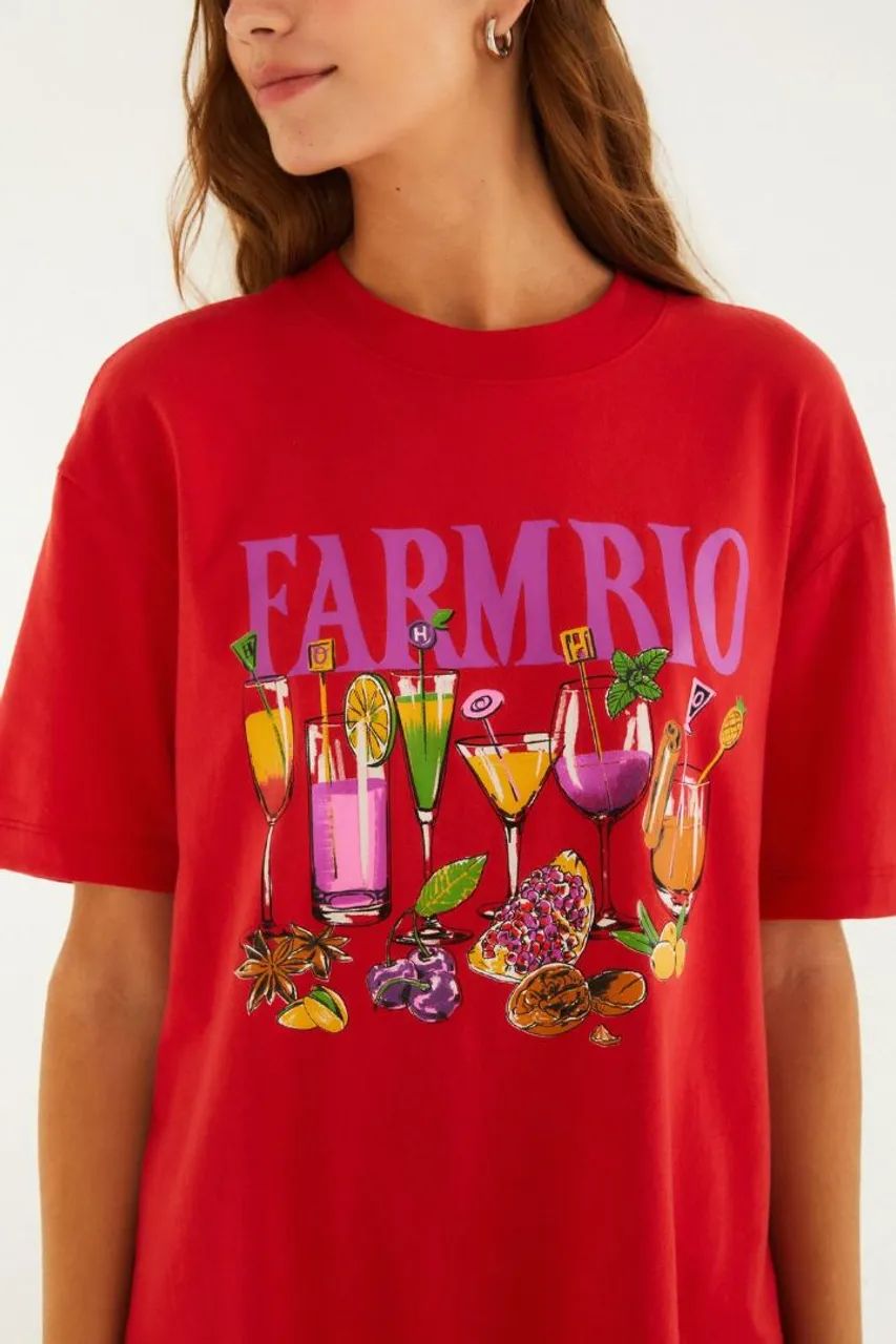 T-shirt Farm Drinks Tam PP - Foto 2