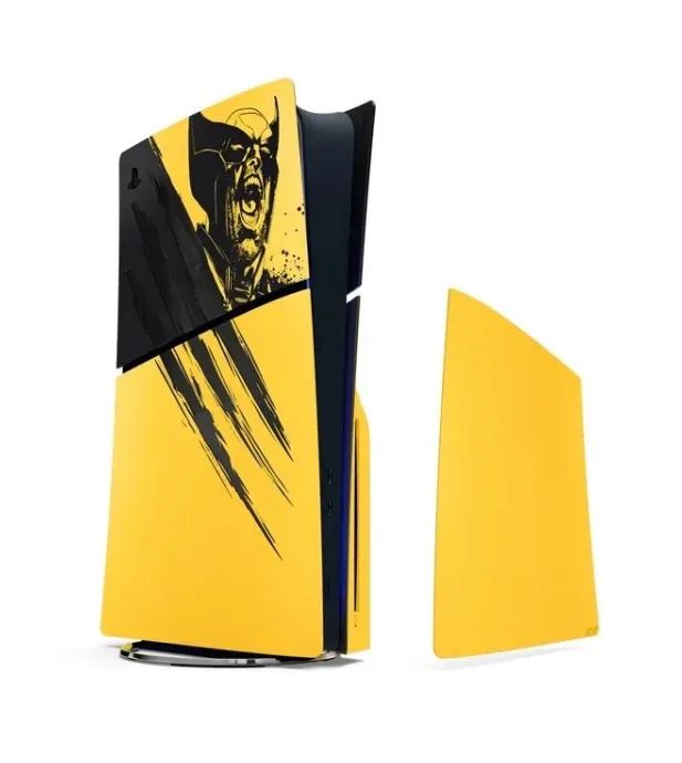 FACEPLATE PS5 SLIM WOLVERINE AMARELA - Foto 2