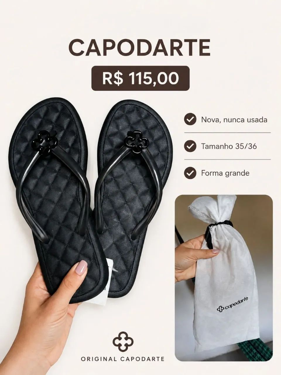 Chinelo Capodarte Nova (Forma grande) - Foto 2
