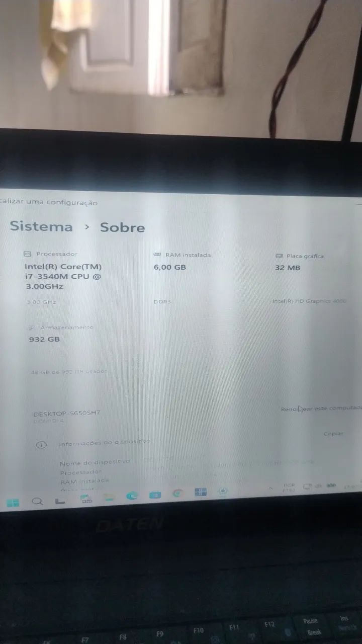 Notebook i7 top com placa integrada  - Foto 3