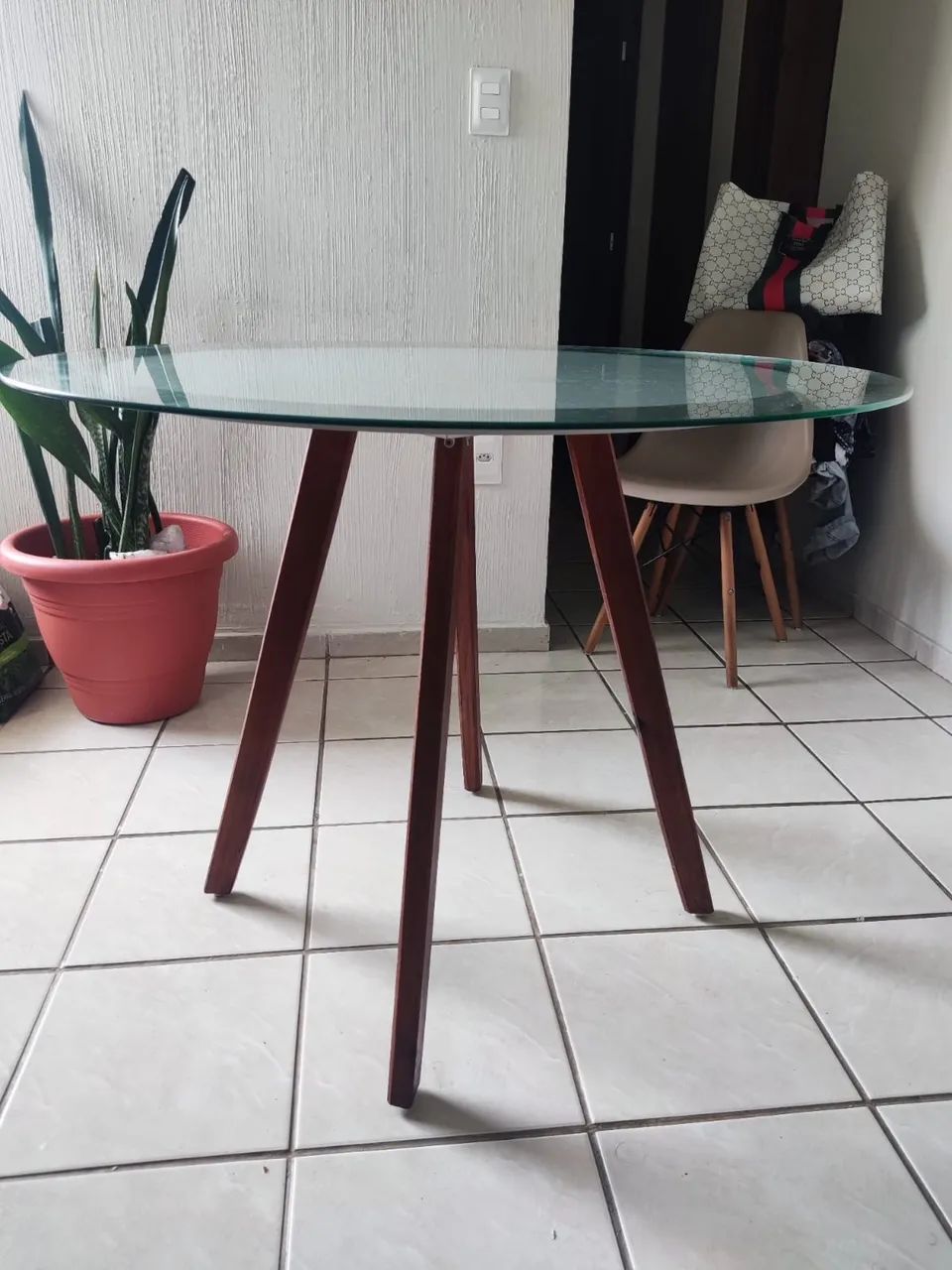 Mesa rendonda 1 metro e 20 centímetros  - Foto 3