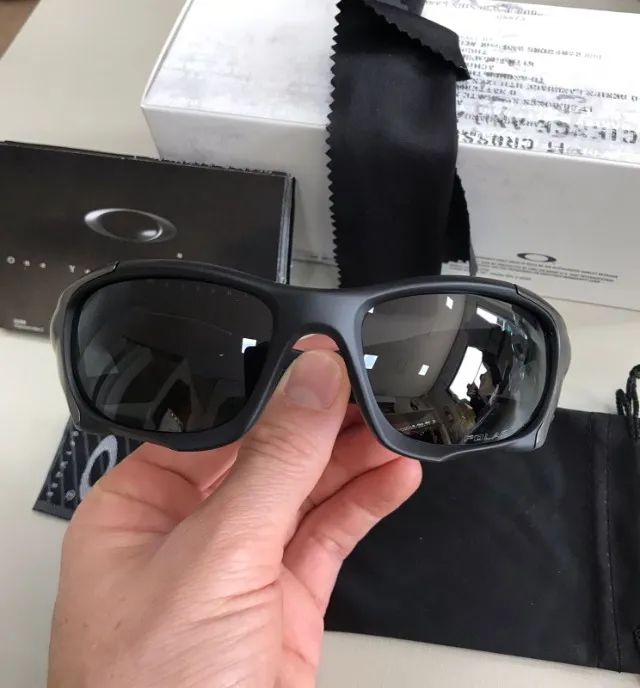 óculos de sol oakley pit boss titanio - Foto 4