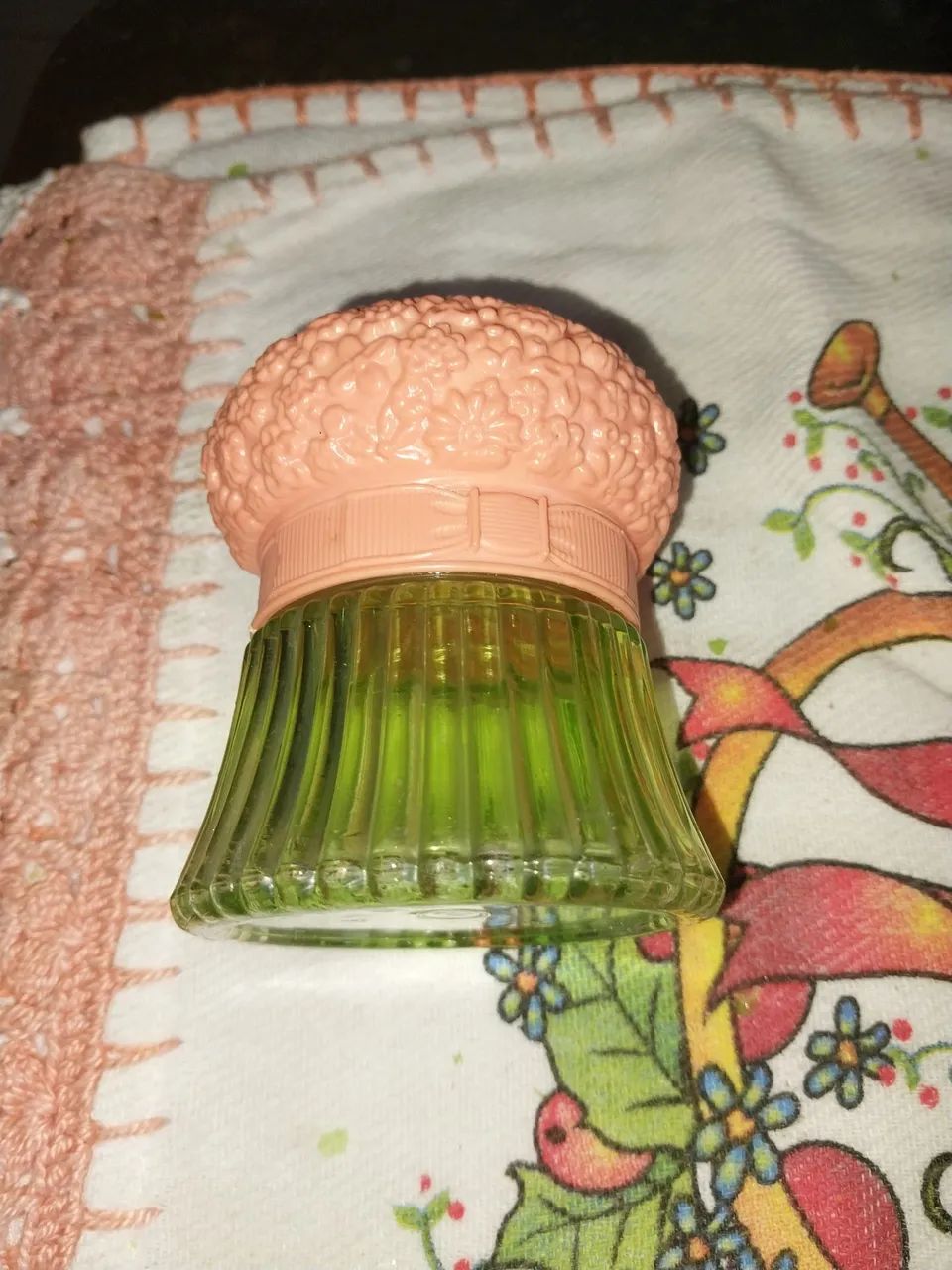 Vidro vazio  perfume Avon  field flowers cologne Gelee 