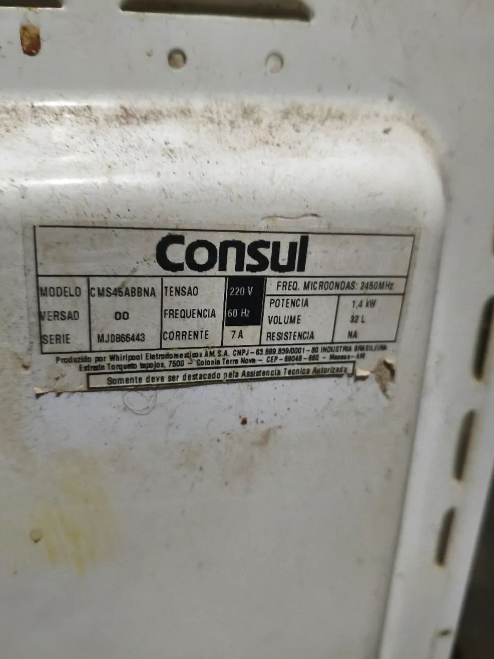 Vendo placa Microondas Consul  - Foto 4